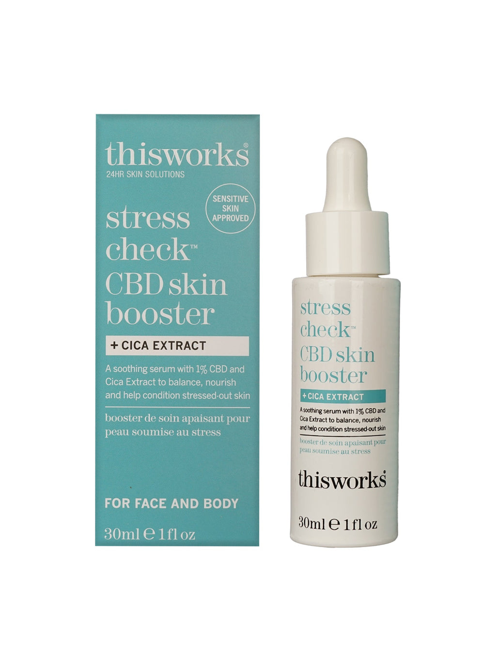 ThisWorks Stress Check Booster + Cica Extract 1 OZ 4 Pack