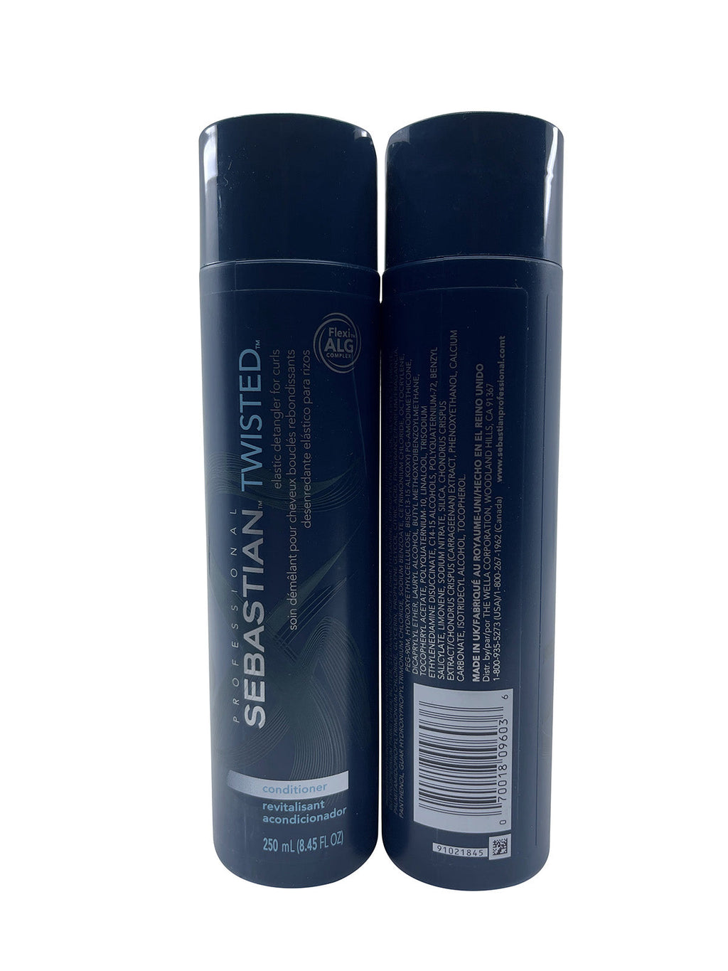 Sebastian Twisted Elastic Detangler for Curls 8.45 OZ Shampoo and Conditioner Set