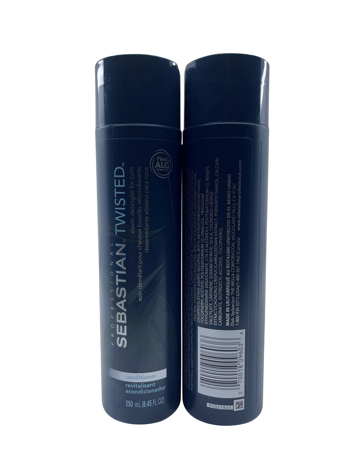 Sebastian Twisted Elastic Detangler for Curls 8.45 OZ Shampoo and Conditioner Set