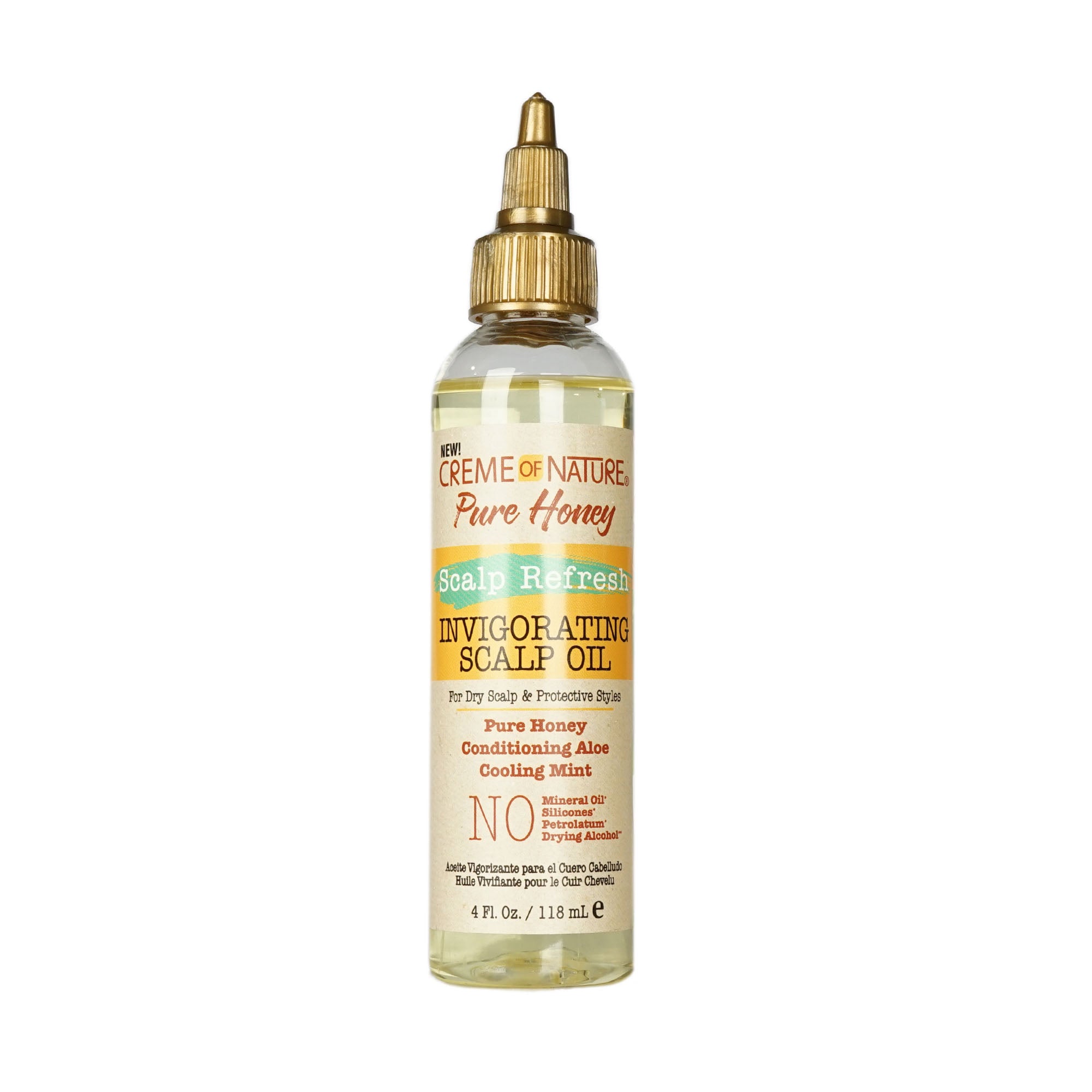 Creme of Nature Pure Honey Scalp Refresh Invigorating Scalp Oil 4 OZ