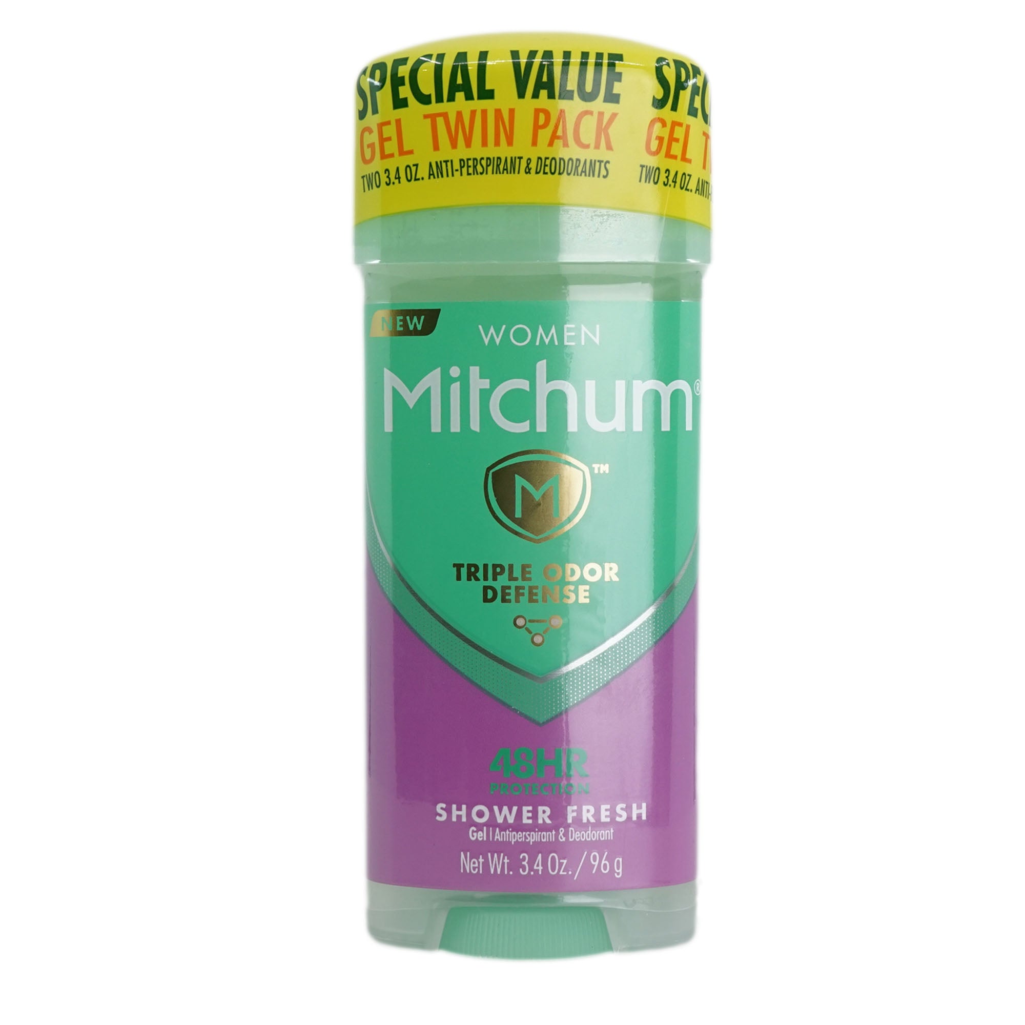 Mitchum Antiperspirant & Deodorant Triple Odor Defense Gel Stick 3.4 OZ