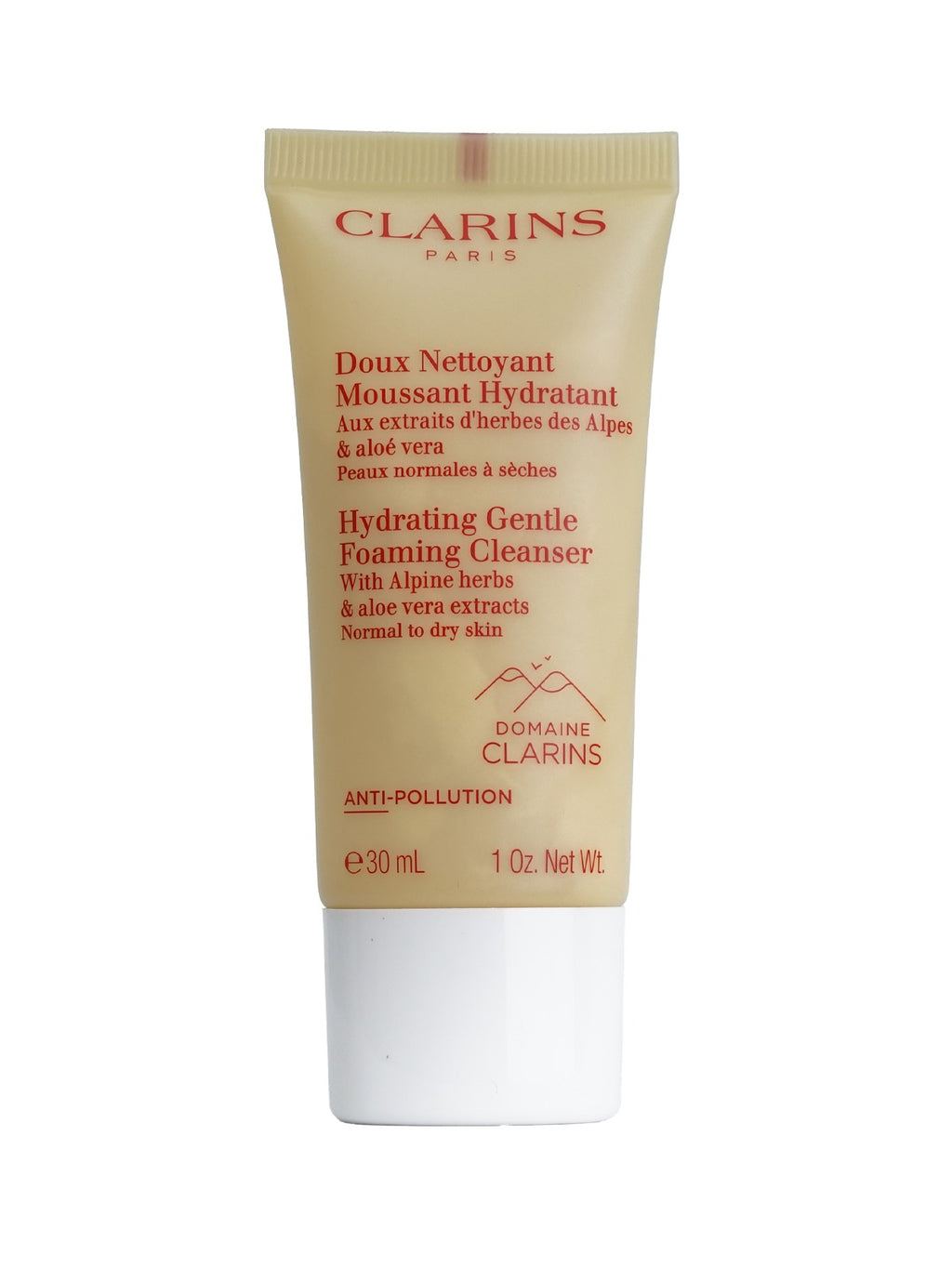 Clarins Hydrating Gentle Foaming Cleanser Normal & Dry Skin 1 OZ