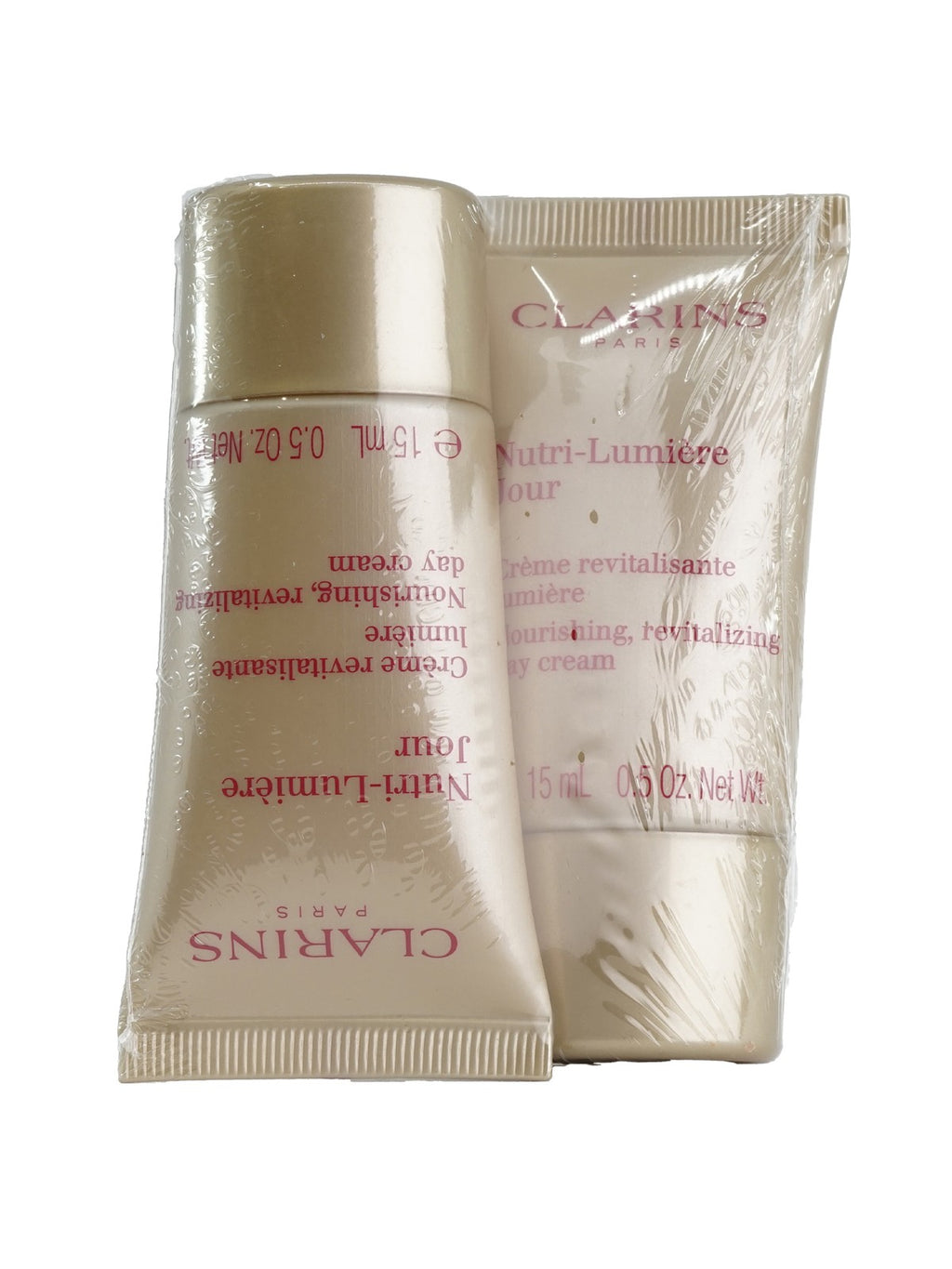 Clarins Nutri Lumiere Jour All Skin Types 0.5 OZ Set of 2