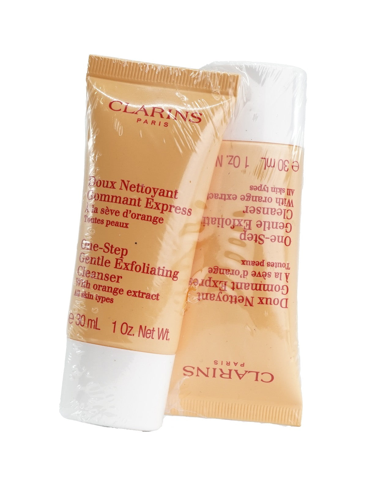 Clarins One Step Gentle Exfoliating Cleanser 1 OZ Set of 2