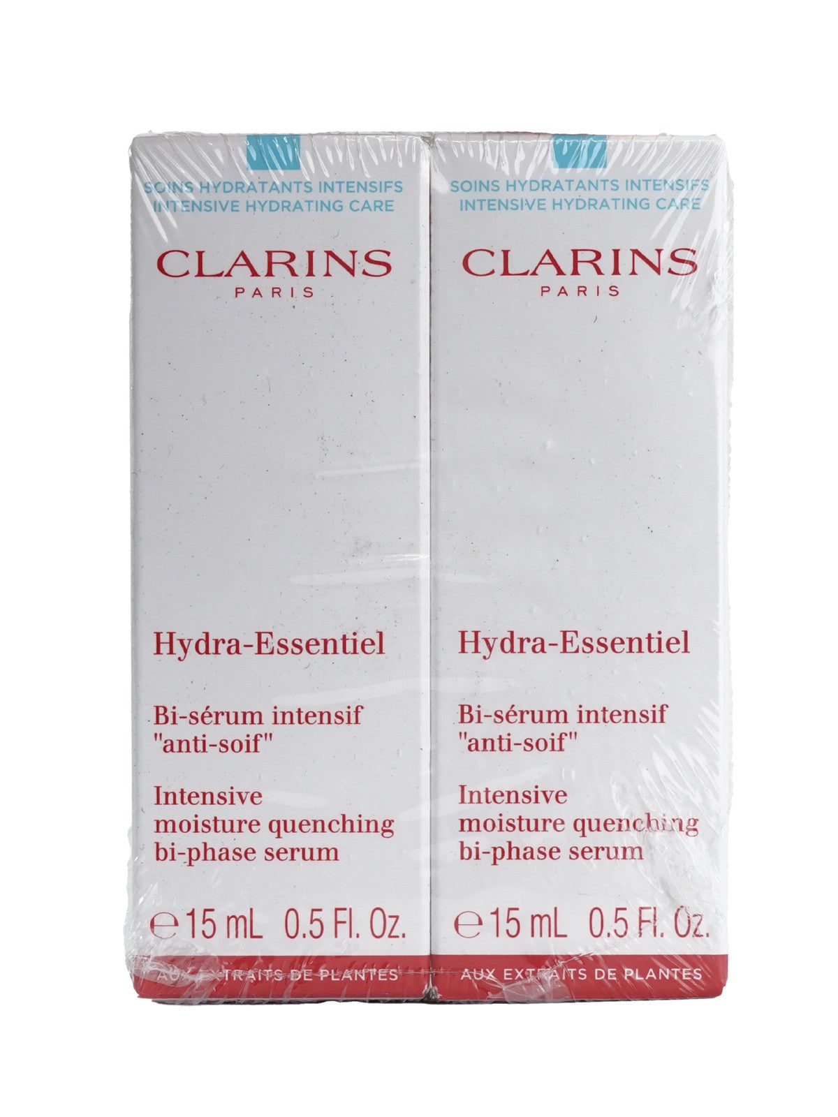 Clarins Hydra Essentiel Intensive Bi Phase Serum 0.5 Set of 2