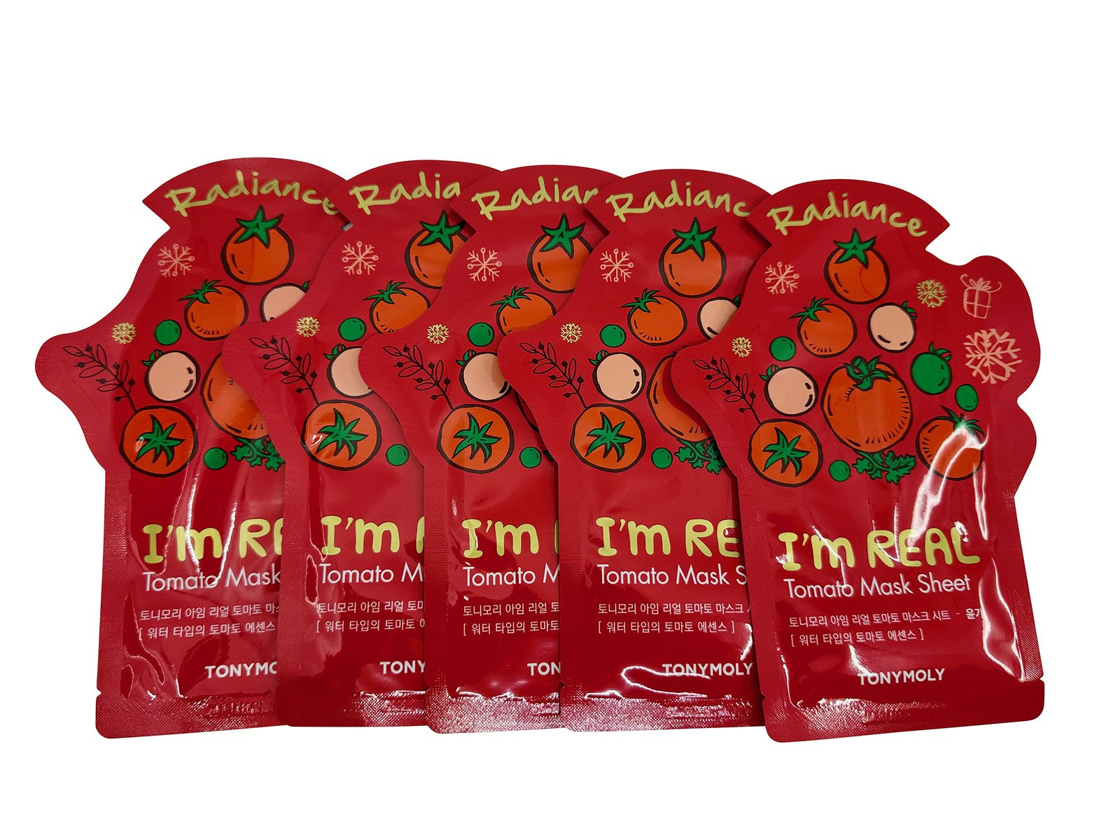 TonyMoly Tomato Radiance Mask Sheet Set of 5
