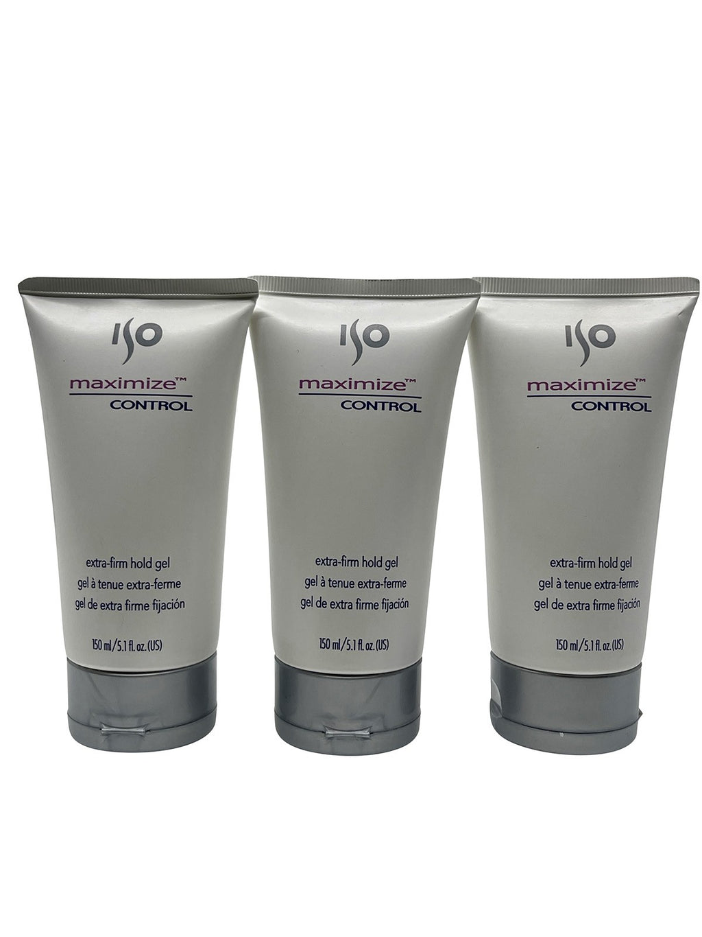 ISO Maximize Control Extra Firm Gel 5.1 OZ Set of 3