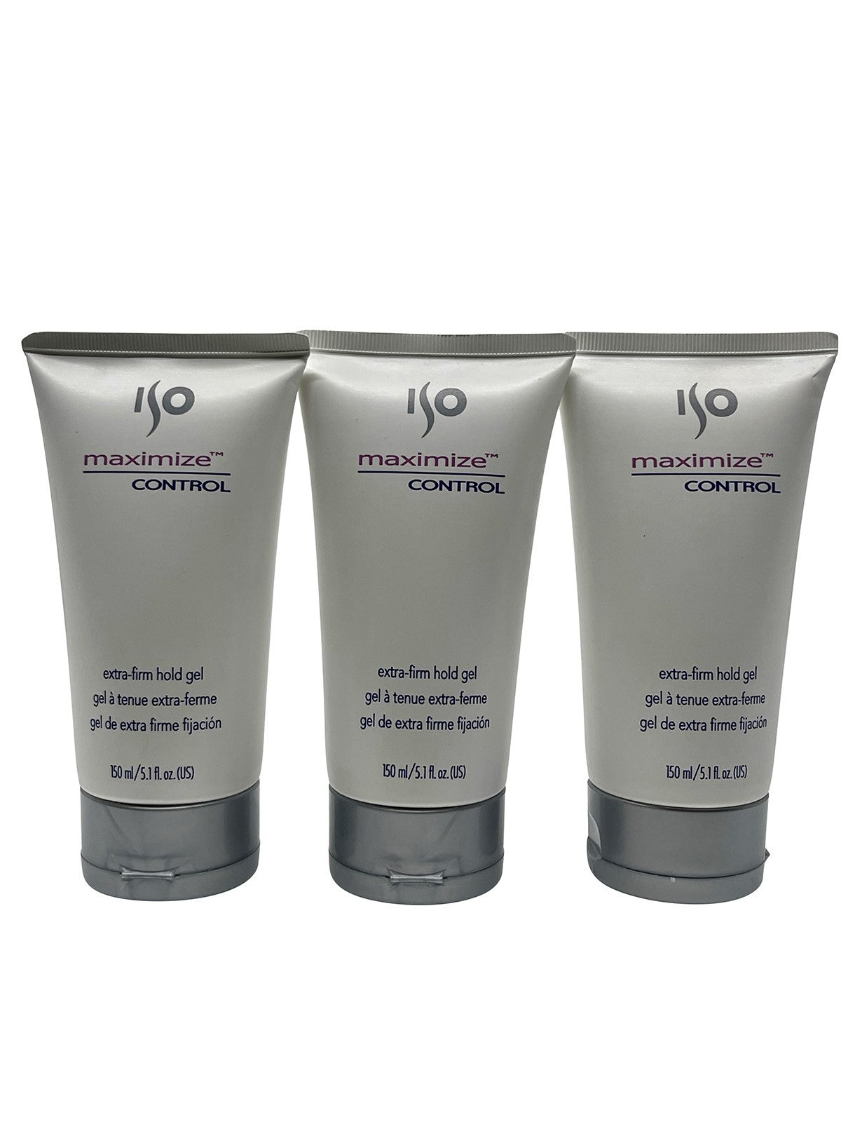 ISO Maximize Control Extra Firm Gel 5.1 OZ Set of 3