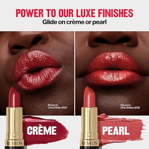 Revlon Super Lustrous Lipstick, Creamy Formula For Soft, Fuller-Looking Lips, Moisturized Feel, 777 Vampire Love, 0.15 oz