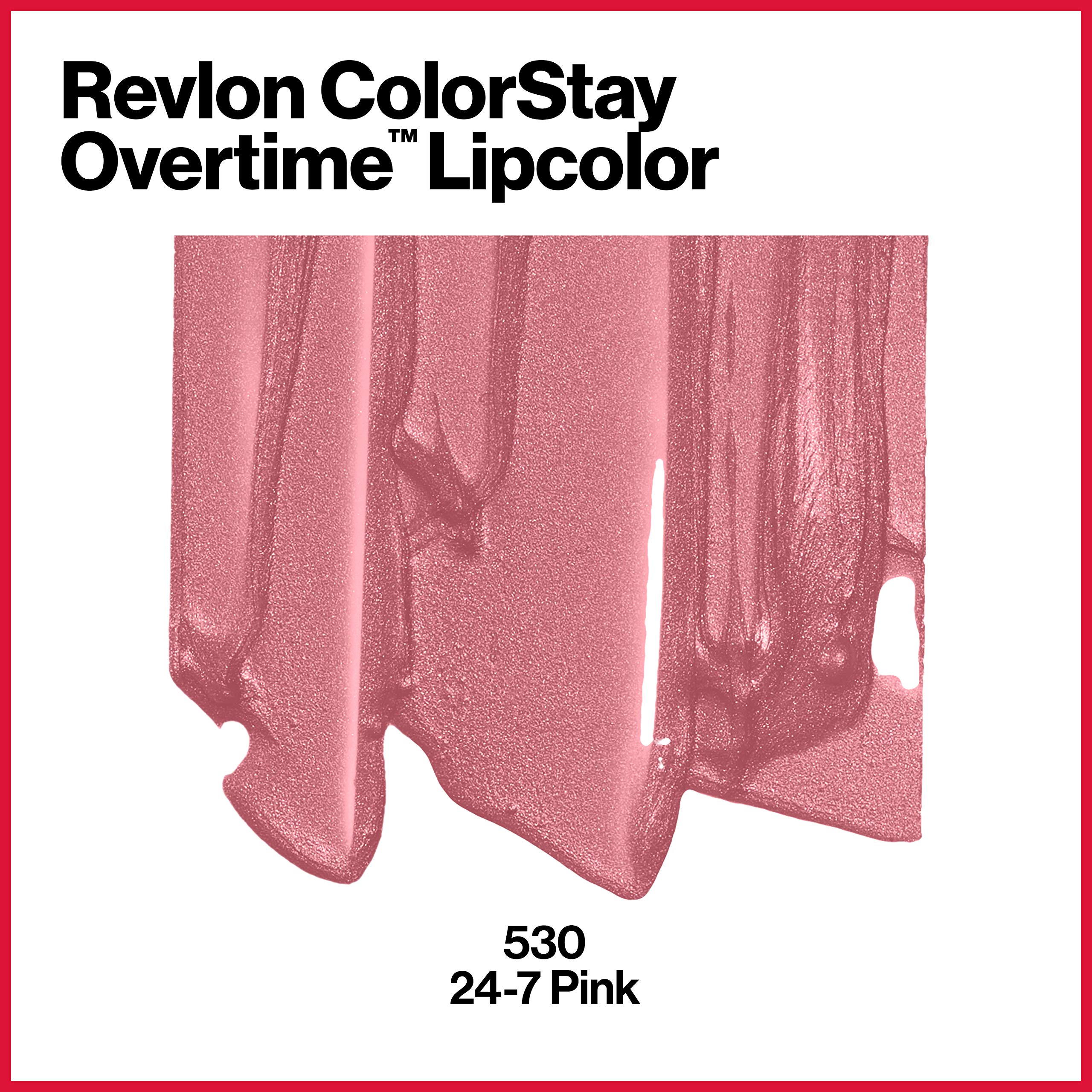Revlon ColorStay Overtime Lipcolor, Pink (530), 0.07 oz