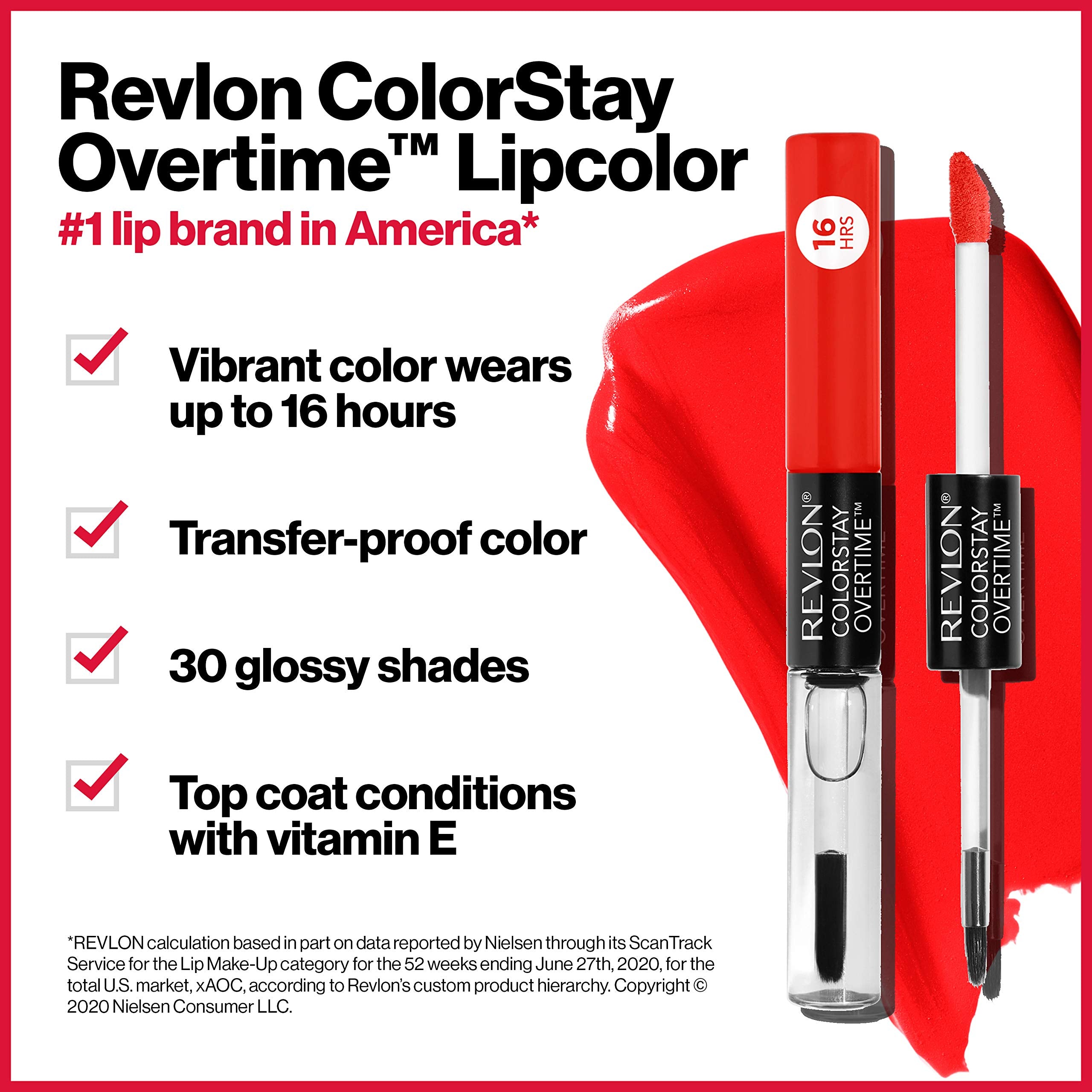Revlon ColorStay Overtime Lipcolor, Pink (530), 0.07 oz