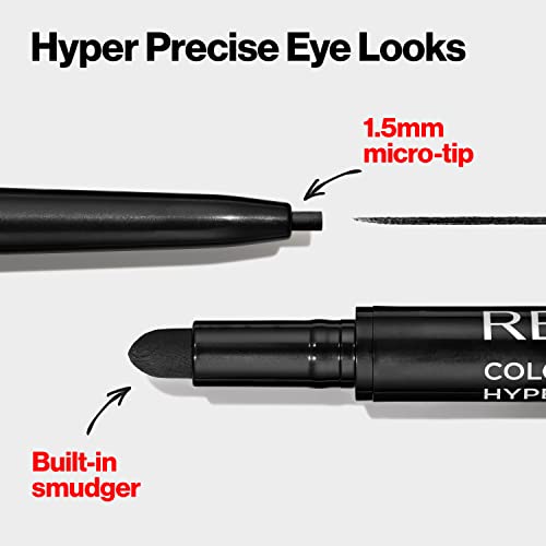 Revlon Gel Eyeliner, ColorStay Micro Hyper Precision, 214 Black, 0.002 oz