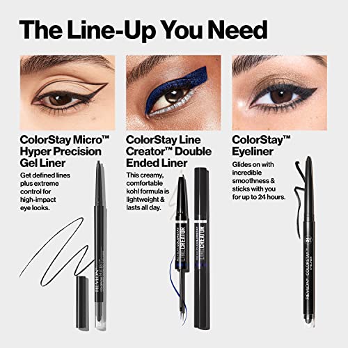 Revlon Gel Eyeliner, ColorStay Micro Hyper Precision, 214 Black, 0.002 oz
