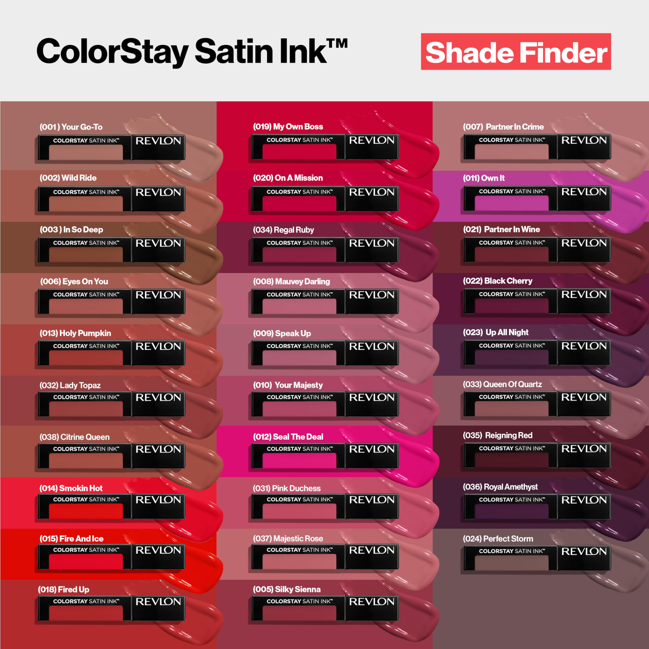 Revlon ColorStay Satin Ink Liquid Lipstick, Longwear Rich Lip Colors, Formulated with Black Currant Seed Oil, 002 Wild Ride, 0.17 fl oz