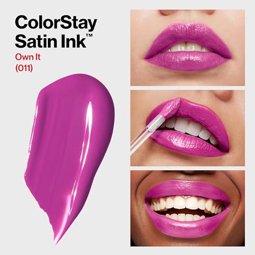 Revlon ColorStay Satin Ink Liquid Lipstick, 011 Own It, 0.17 fl oz