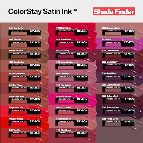 Revlon ColorStay Satin Ink Liquid Lipstick, 011 Own It, 0.17 fl oz