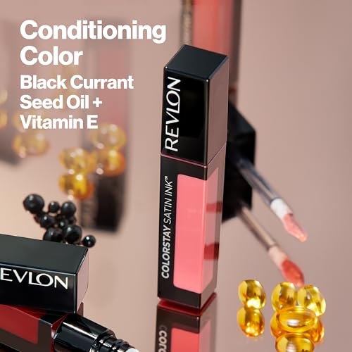 Revlon ColorStay Satin Ink Liquid Lipstick, 011 Own It, 0.17 fl oz