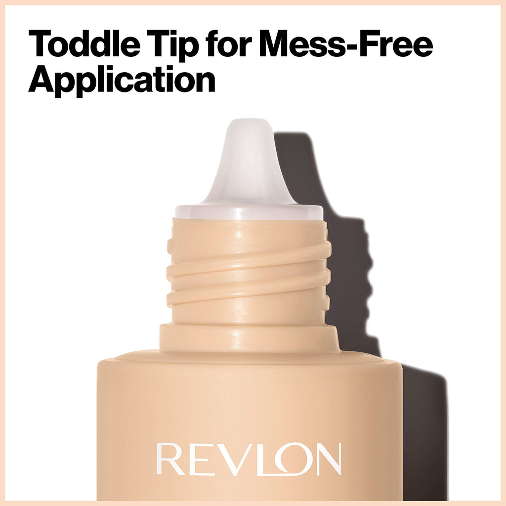 Revlon ColorStay Light Cover Liquid Foundation, Hydrating Longwear Weightless Makeup with SPF 35, Light-Medium Coverage for Blemish, Dark Spots & Uneven Skin Texture, 210 Crème Brulee, 1 fl. oz.