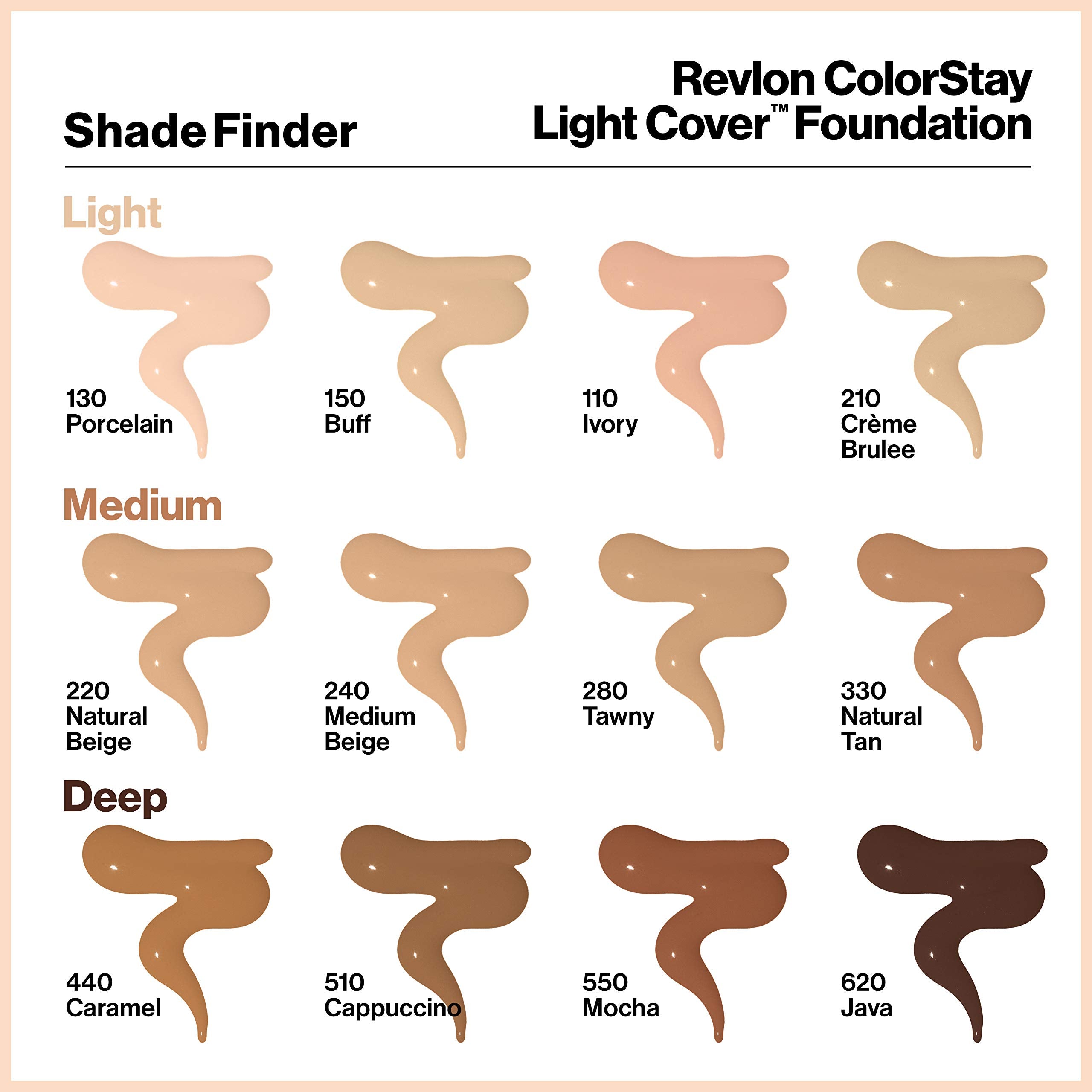 Revlon ColorStay Light Cover Liquid Foundation, SPF 35, 510 Cappuccino, 1 fl. oz.