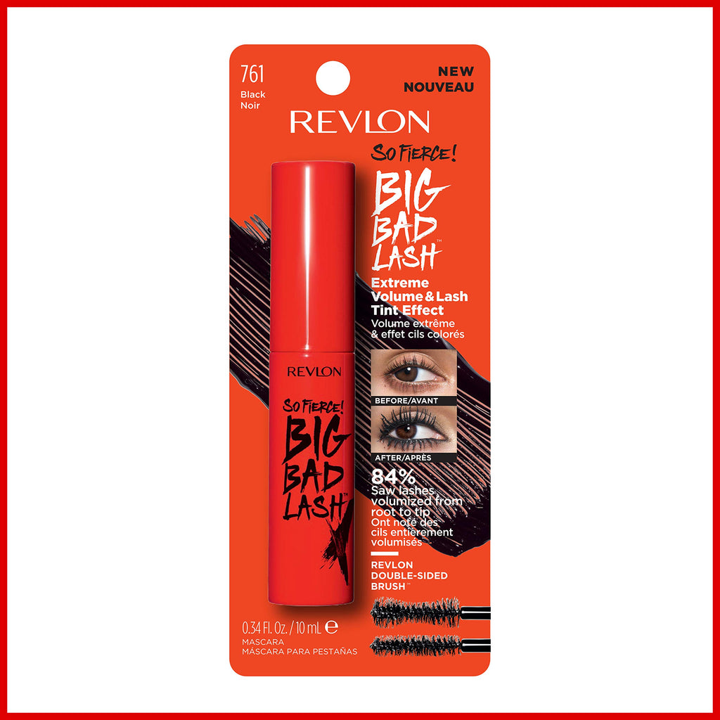 Revlon Mascara, So Fierce Big Bad Lash Eye Makeup, 761 Black, 0.34 fl oz