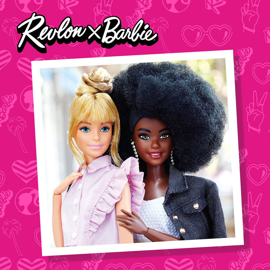 Revlon x Barbie Slant Tip Tweezer, Stainless Steel Hair Removal Makeup Tool