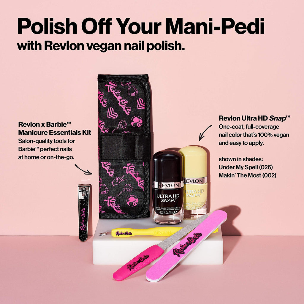 Revlon x Barbie Slant Tip Tweezer, Stainless Steel Hair Removal Makeup Tool
