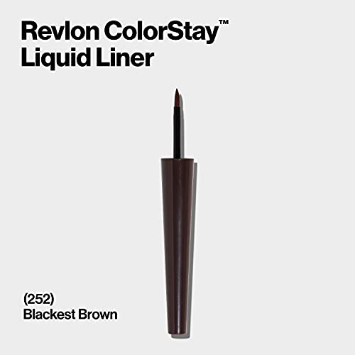 Revlon ColorStay Liquid Liner Eye Makeup, Black-Brown [252], 0.08 oz