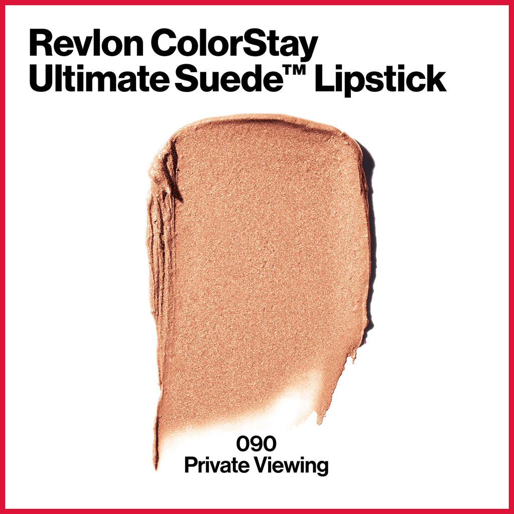 Revlon ColorStay Ultimate Suede Lipstick Longwear Soft, 090 Private Viewing 0.09 O