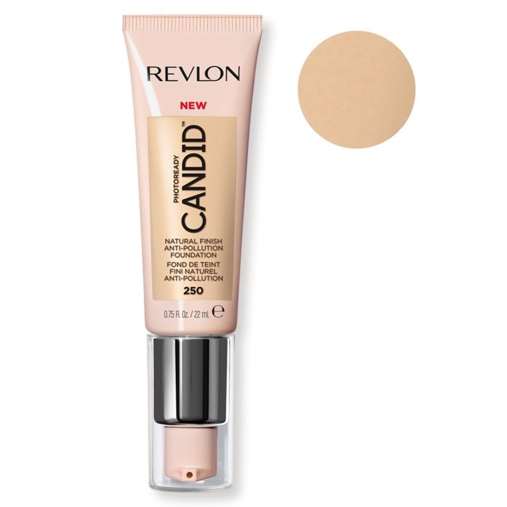 Revlon PhotoReady Candid Natural Finish Foundation, 250 Vanilla, 0.75 fl. oz.