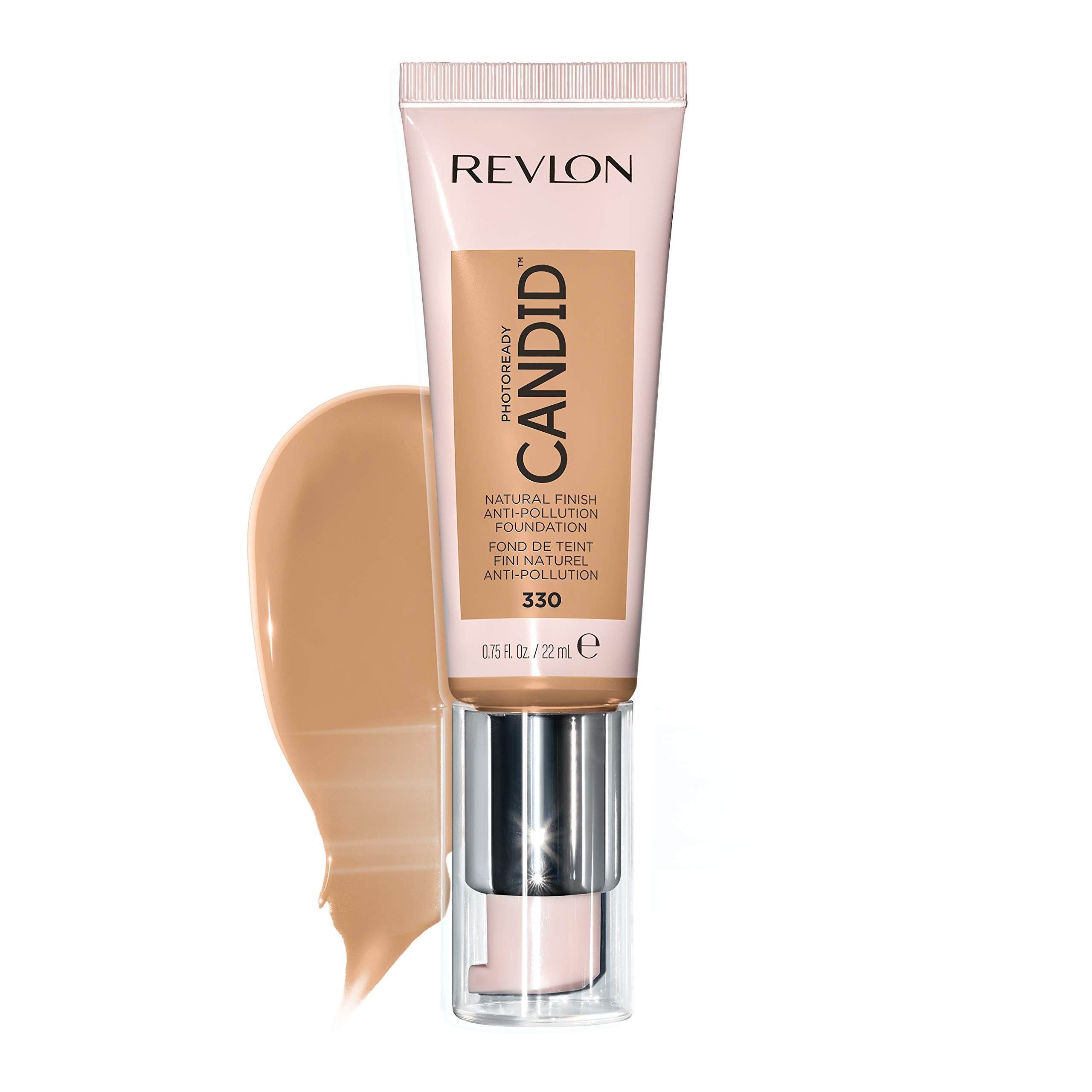 Revlon PhotoReady Candid Natural Finish Foundation, 330 Light Honey, 0.75 fl. oz.