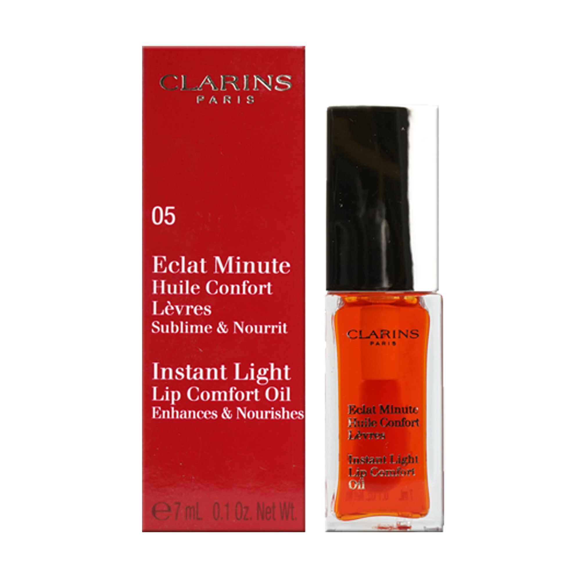 Clarins Instant Light Lip Comfort Oil 05 Tangerine 0.1 OZ