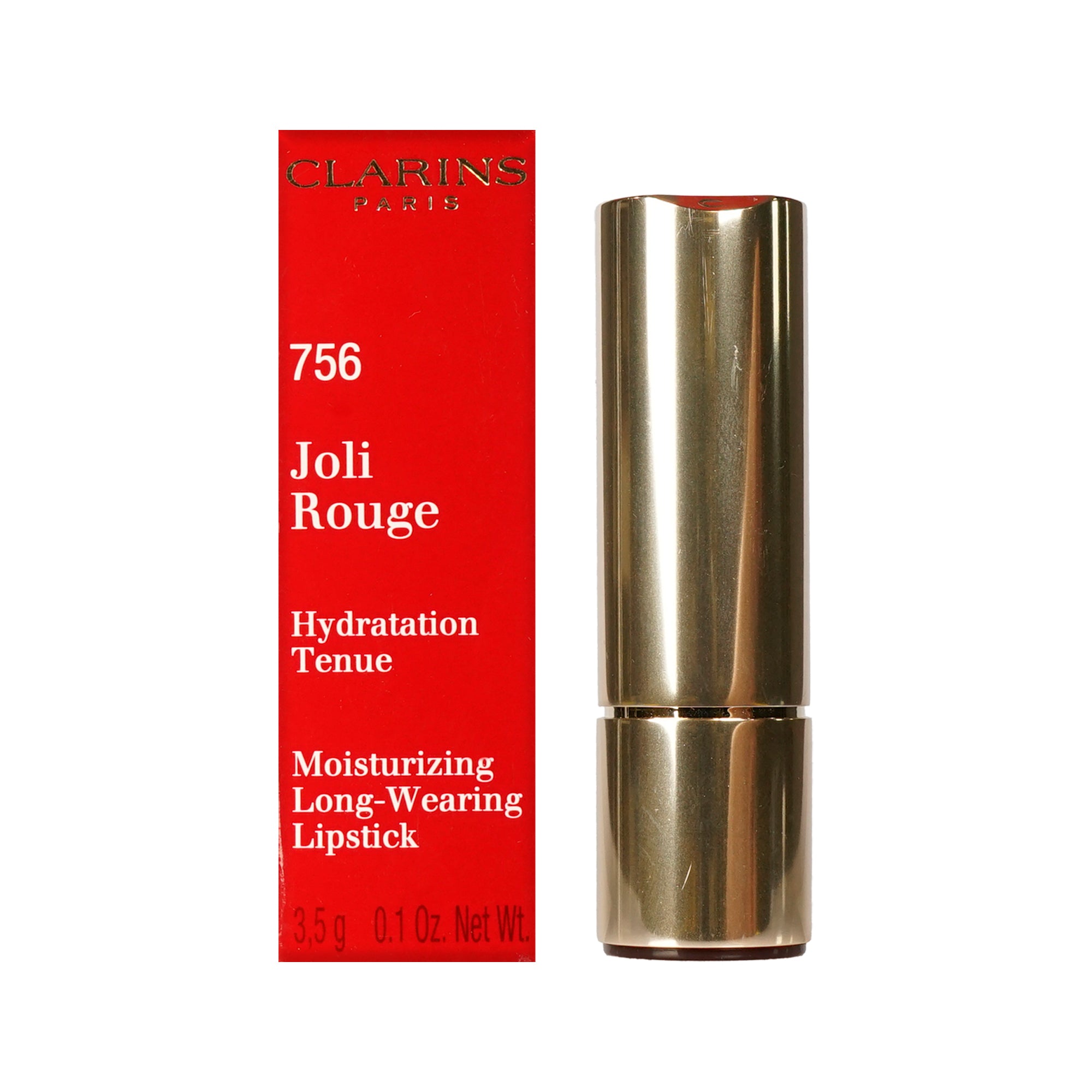 Clarins Joli Rouge 756 Guava Moisturizing Longwear Lipstick 0.1 OZ