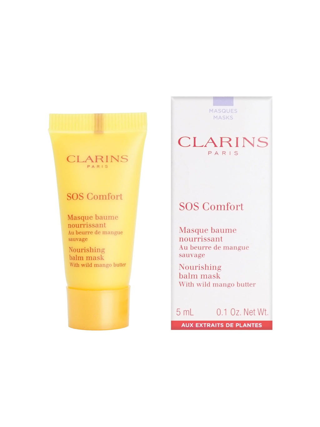 Clarins SOS Comfort Nourishing Balm Mask 0.1 OZ Set of 4