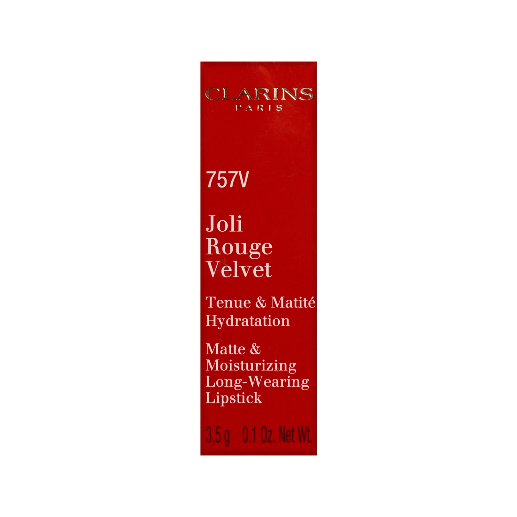 Clarins Joli Rouge Velvet 757V Moka Longwear Matte Lipstick 0.1 OZ