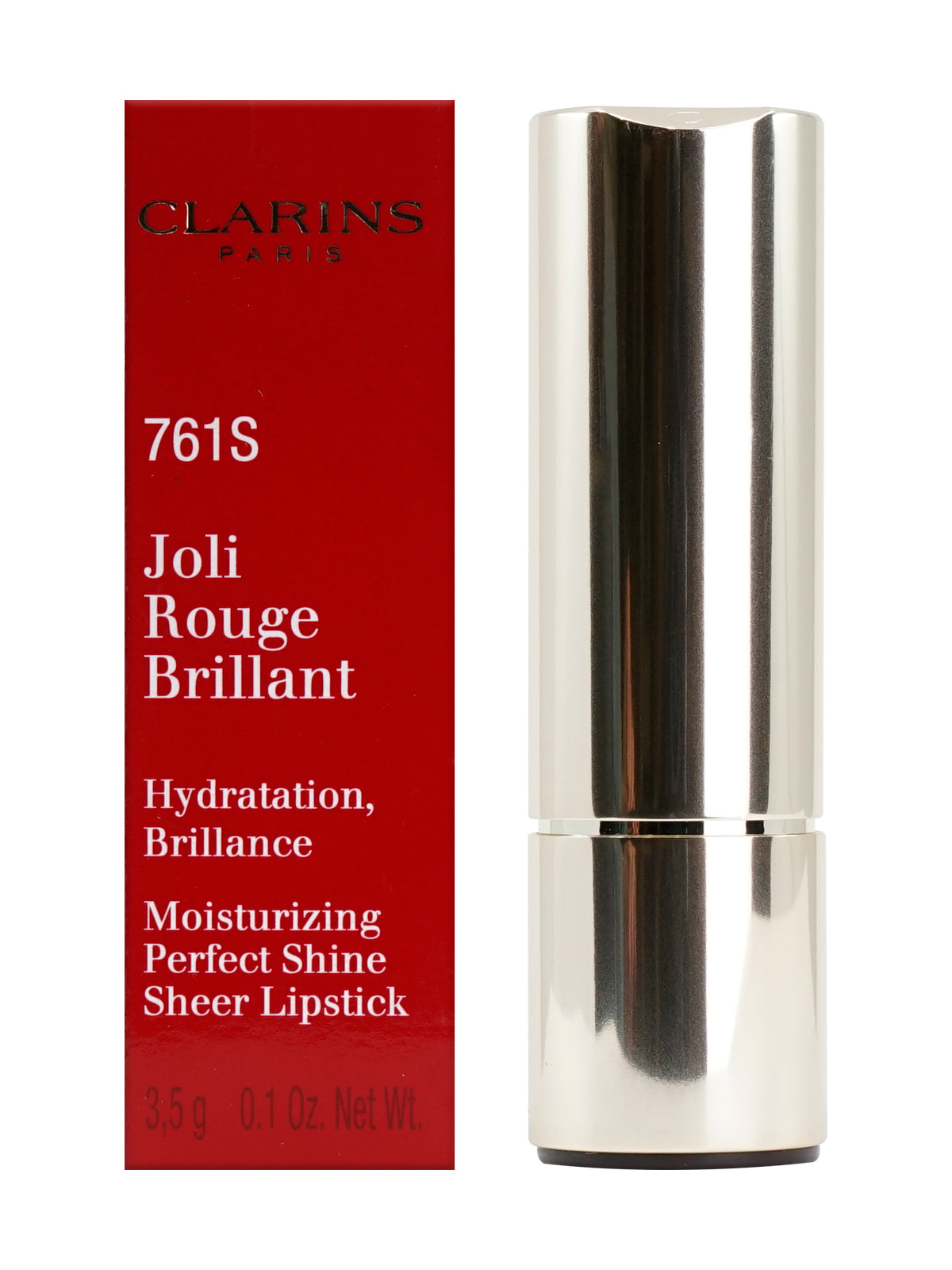 Clarins Joli Rouge Brillant 761S Sheer Lipstick 0.1 OZ