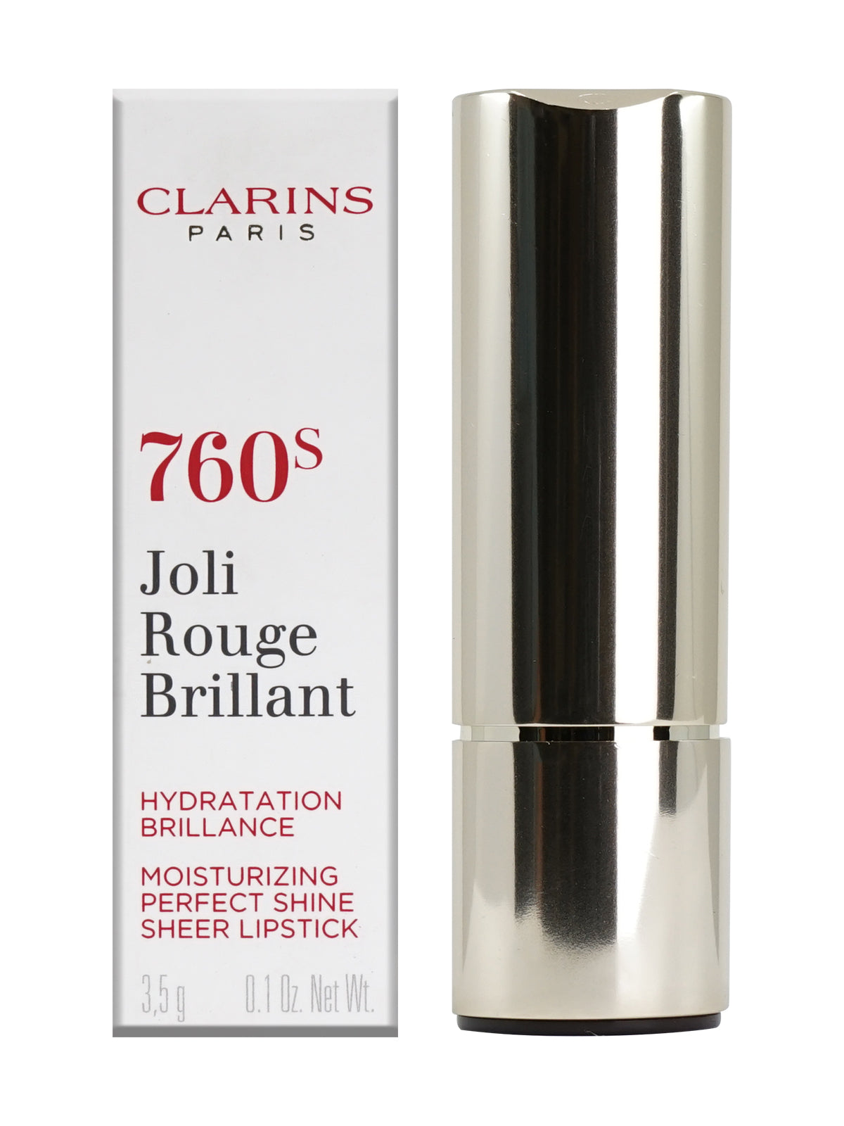 Clarins Joli Rouge Brillant 760S Sheer Lipstick 0.1 OZ