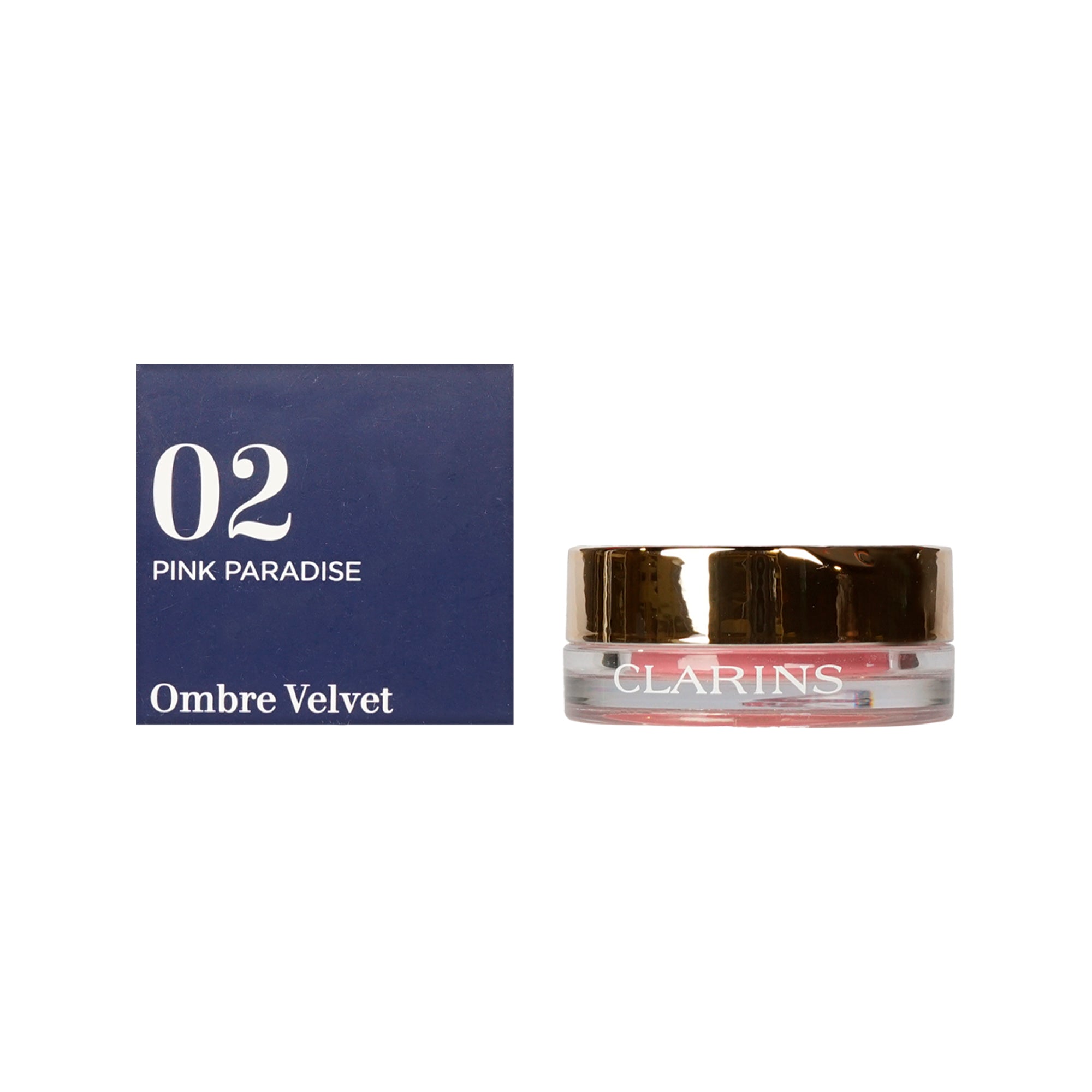 Clarins Ombre Velvet Eyeshadow 02 Pink Paradise 0.1 OZ