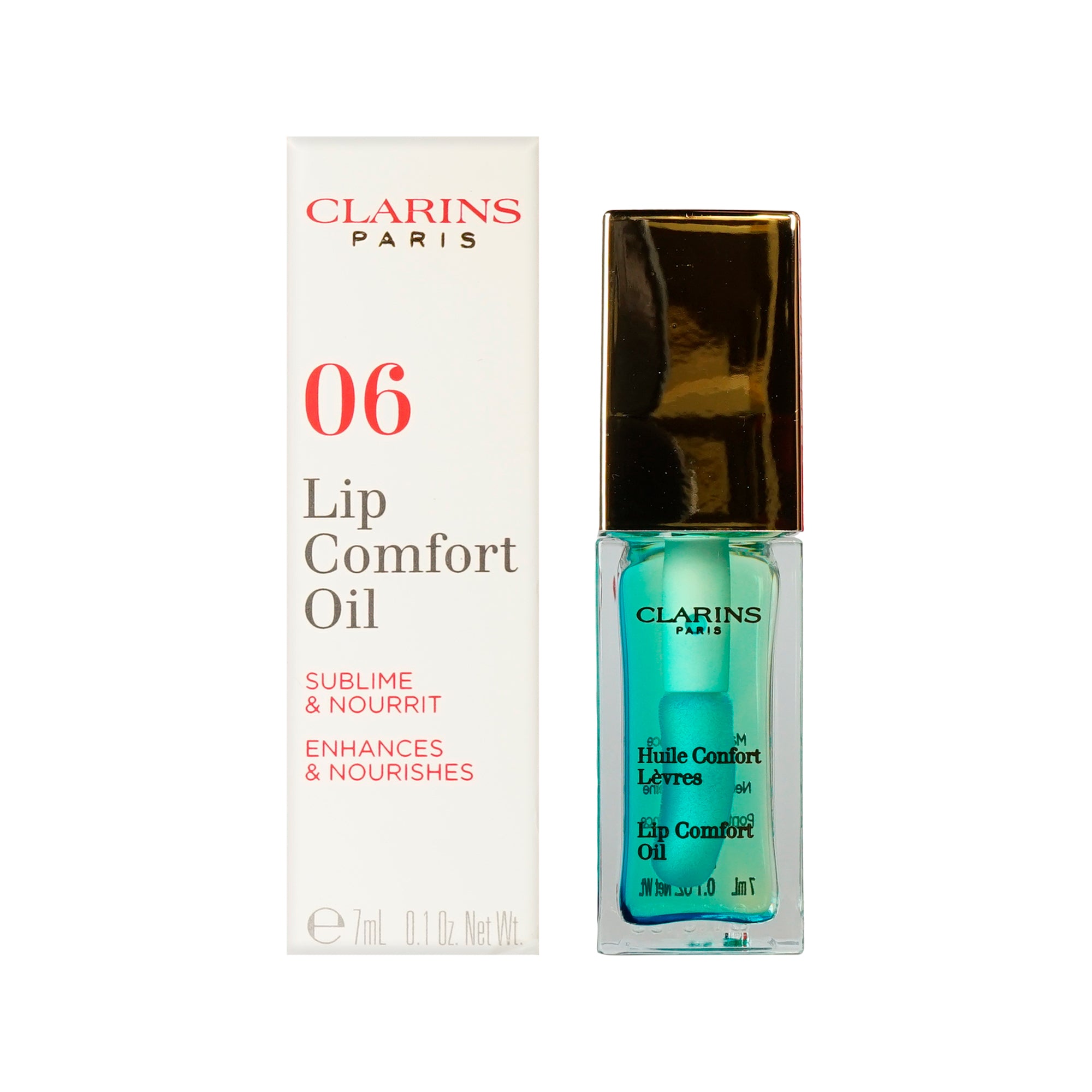 Clarins Lip Comfort Oil Enhances & Nourishes 06 Mint 0.1 OZ