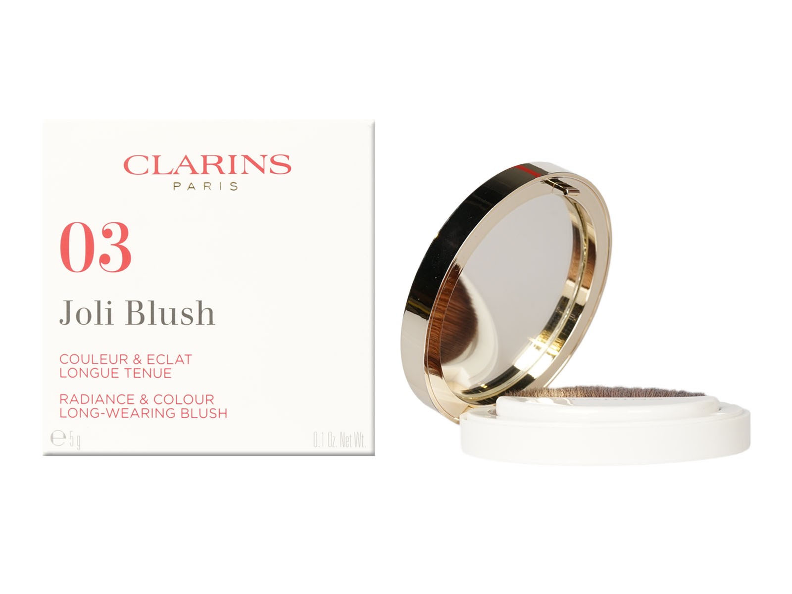 Clarins Joli Blush 03 Cheeky Rose Radiance & Color Long Wear Blush 0.1 OZ