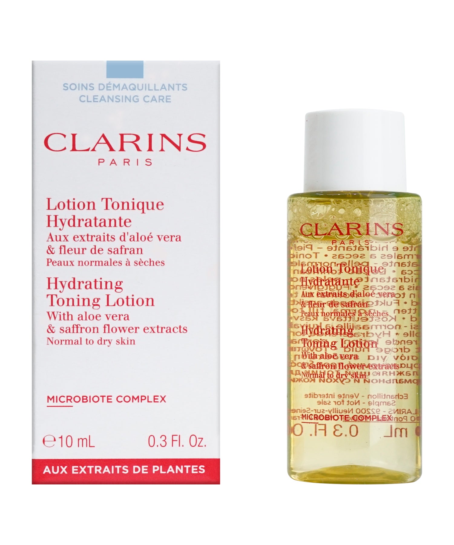 Clarins Toning Lotion with Aloe Vera Normal & Dry Skin 0.3 OZ Set of 2