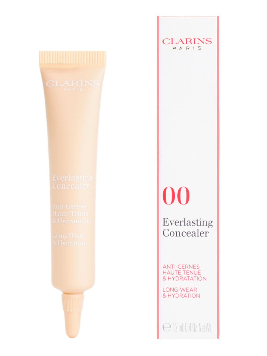 Clarins Everlasting Concealer Long Wear & Hydrating 04 Deep 0.4 OZ