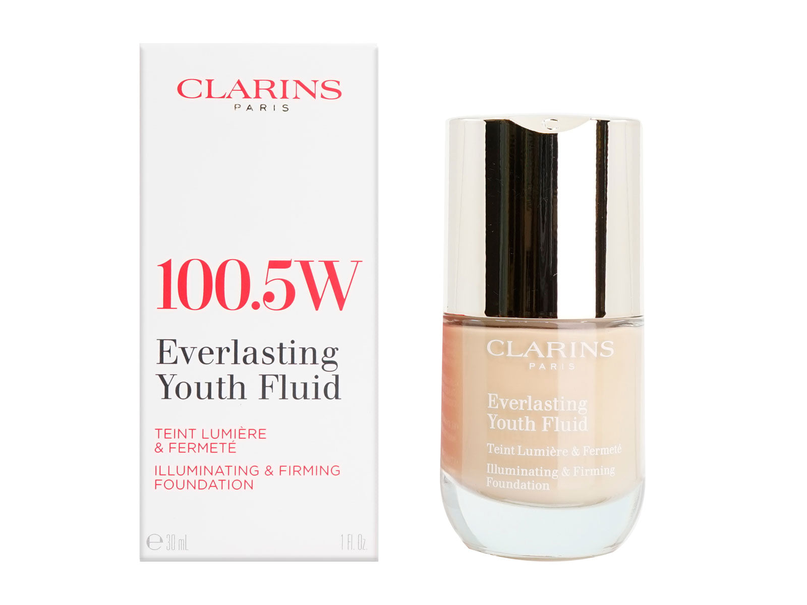 Clarins Everlasting Youth Fluid Illuminating & Firming Foundation 100.5W 1 OZ