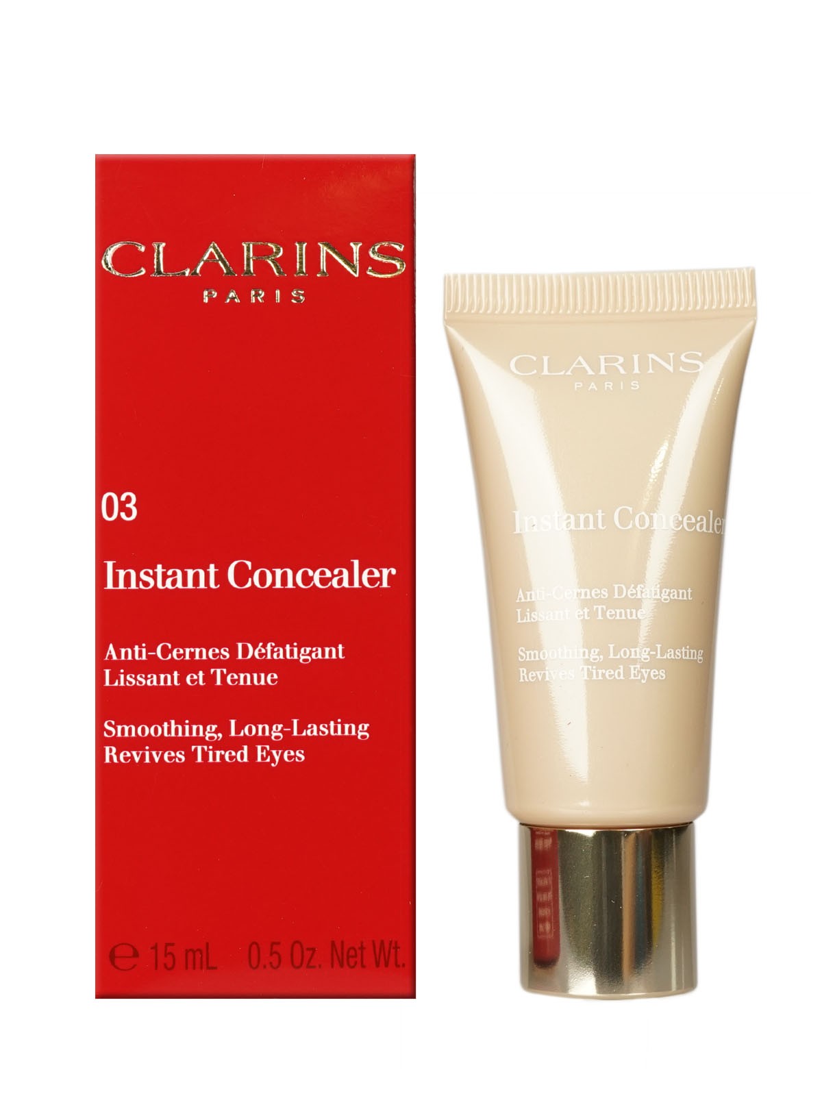 Clarins Instant Concealer 03 Orange Beige All Skin Types 0.5 OZ