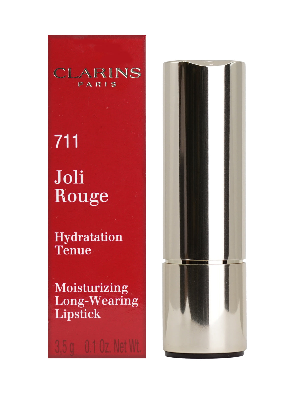 Clarins Joli Rouge 711 Papaya Moisturizing Longwear Lipstick 0.1 OZ