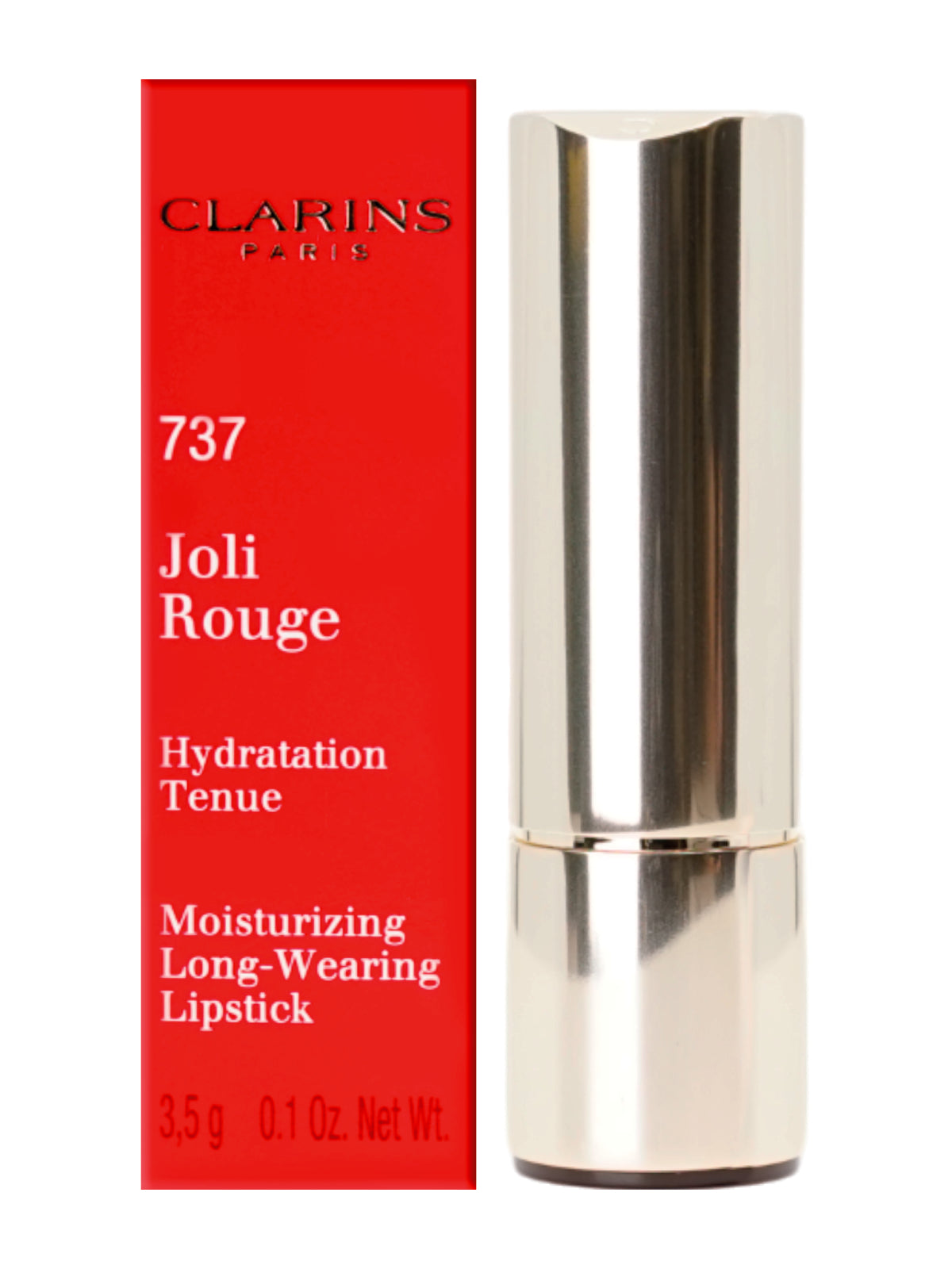 Clarins Joli Rouge 737 Spicy Cinnamon Moisturizing Longwear Lipstick 0.1 OZ