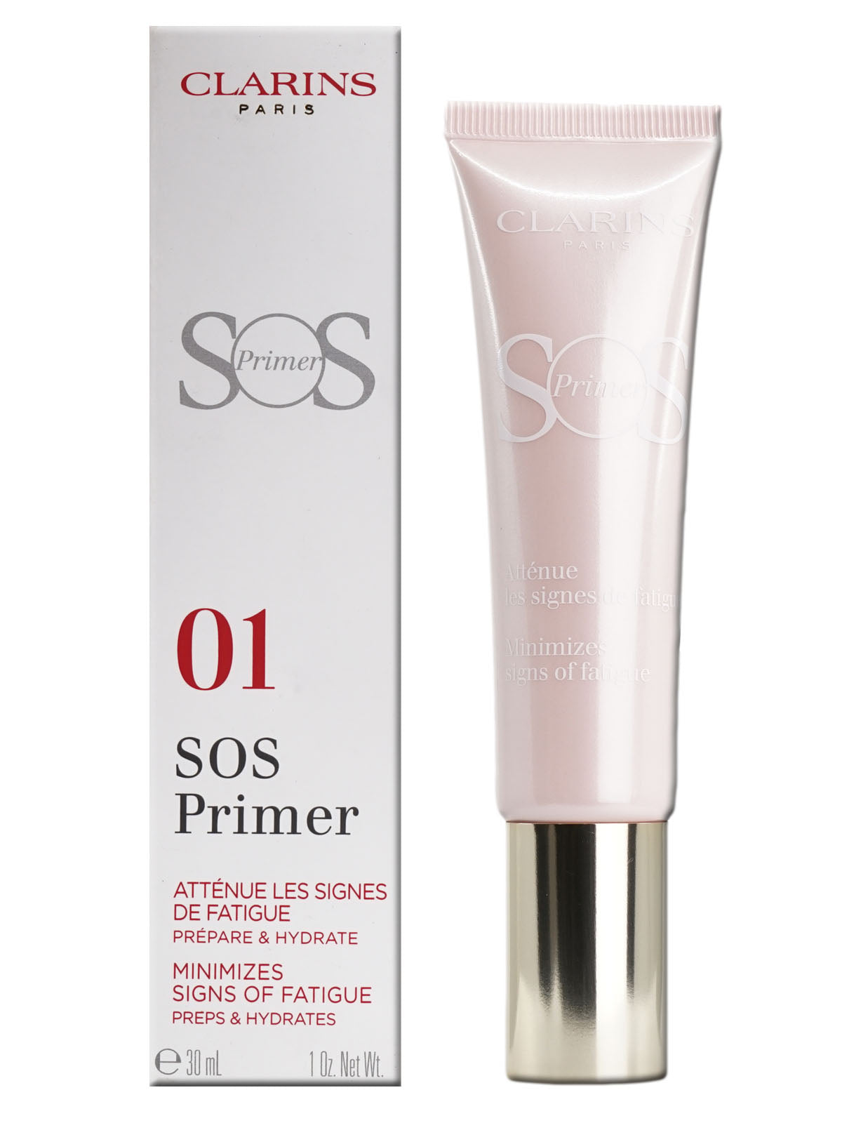 Clarins SOS Primer 01 Rose All Skin Types 1 OZ